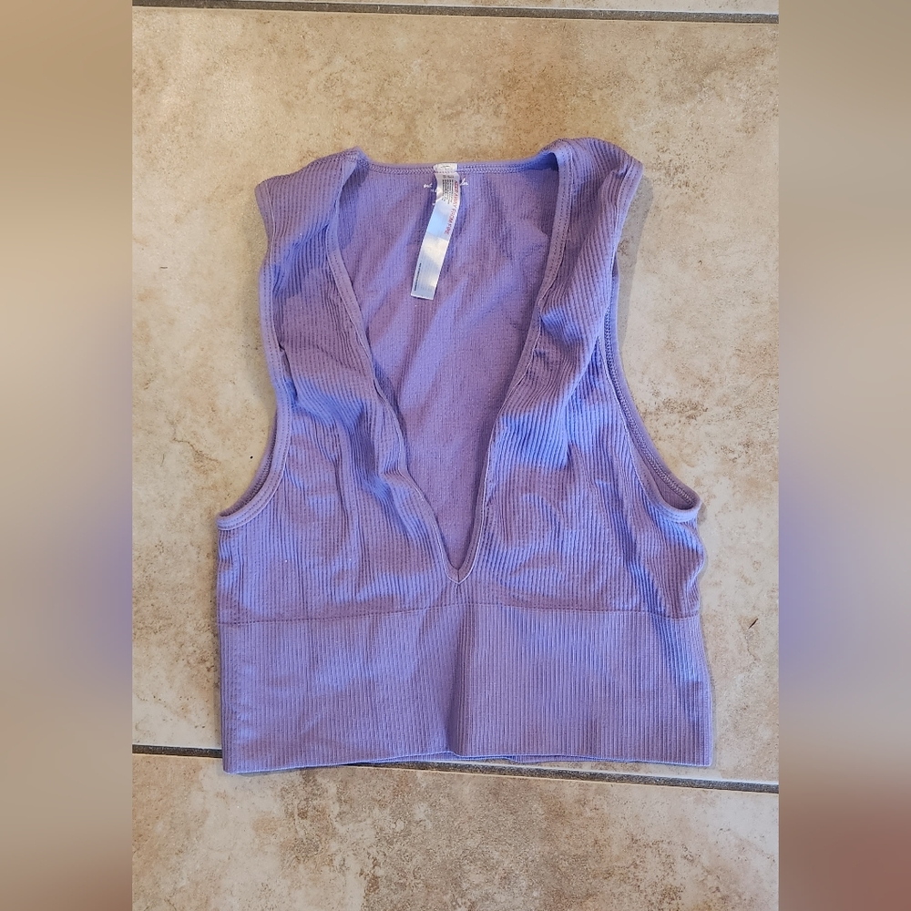 Urban Outfitters Purple Sleeveless Crop Top